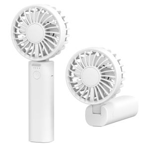 하이온 휴대용 미니 선풍기 무선 듀얼 팬 접이식 손선풍기 H51