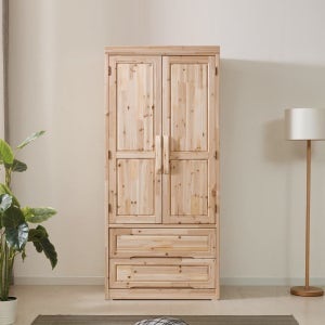 삼나무 원목 이불장 옷장 입본장 원서랍 장롱 900x620x2000mm, 네추럴(투서랍)