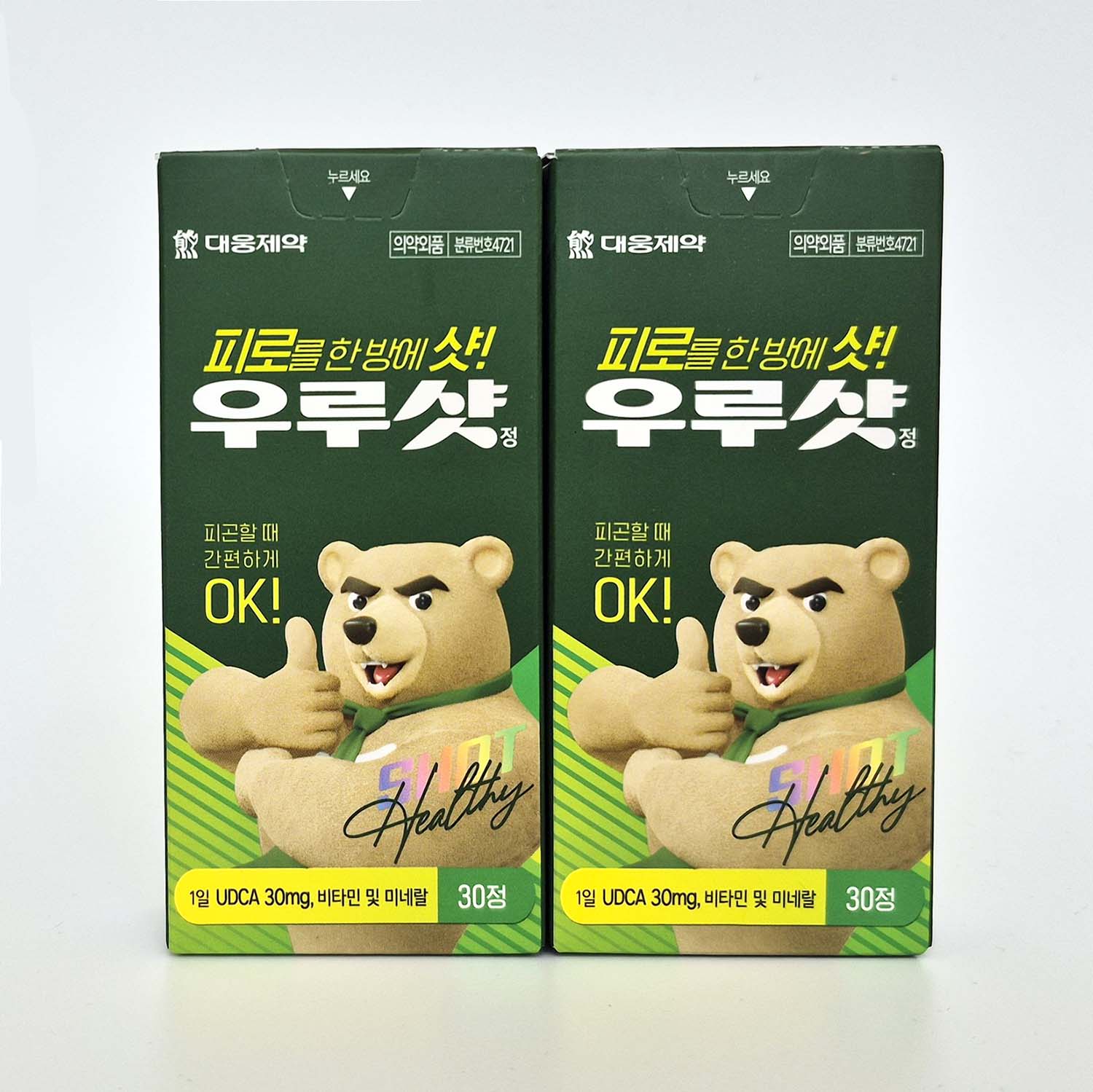 <b>대웅제약</b> 우루샷 30정 2개 만성 피로회복제