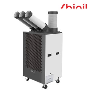 신일 3구 자바라 8L 이동식에어컨 SMA-PC5800G / 실외기없는 공장형 공업용 업소용 산업용 창고
