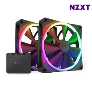 NZXT F140 RGB 블랙 2PACK + 컨트롤러 시스템팬 쿨링팬