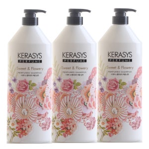 애경 케라시스 퍼퓸 스위트앤플라워 샴푸 대용량 1LX3개