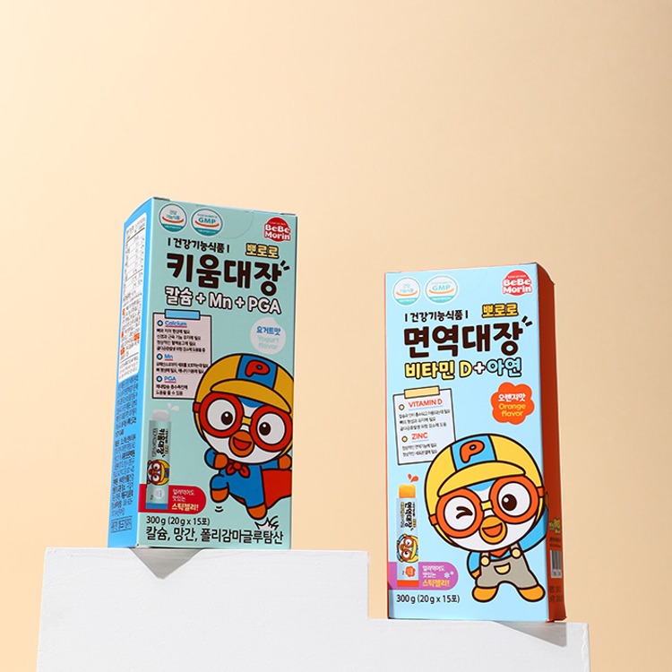 뽀로로 <b>면역</b>대장 비타민D+아연 15포X1박스