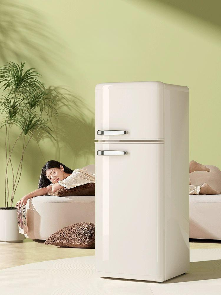 기숙사 감성 미니냉장고 레트로 빈티지 1인용 원룸 음료수 작은 쿨러 소형 가정용 신혼부부용