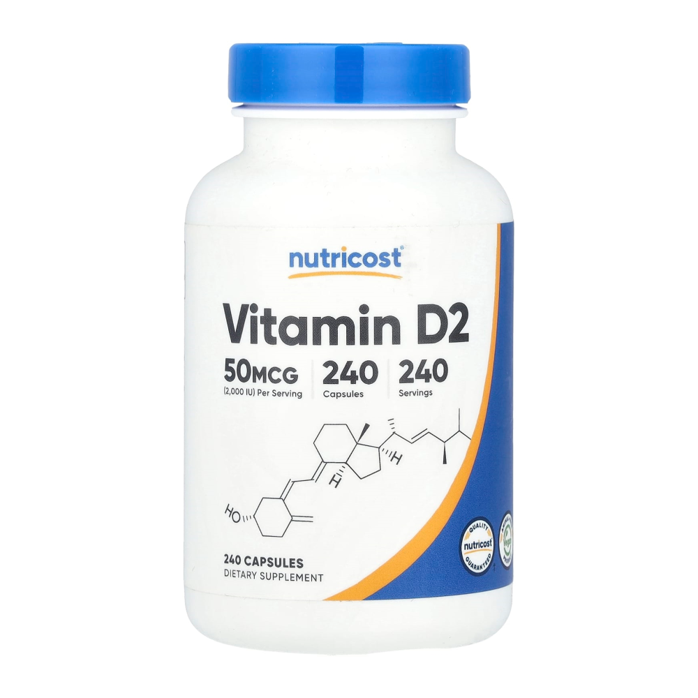뉴트리코스트 <b>비타민D2</b> 50mcg 2000 IU 240캡슐