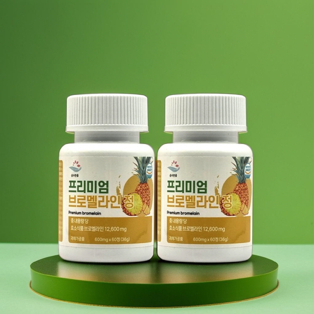 고함량 브로멜라인 퀘르세틴 효능 60정, 2개