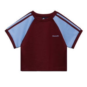 [오아이오아이컬렉션] COLOR BLOCK CROP T-SHIRT [MAGENTA]