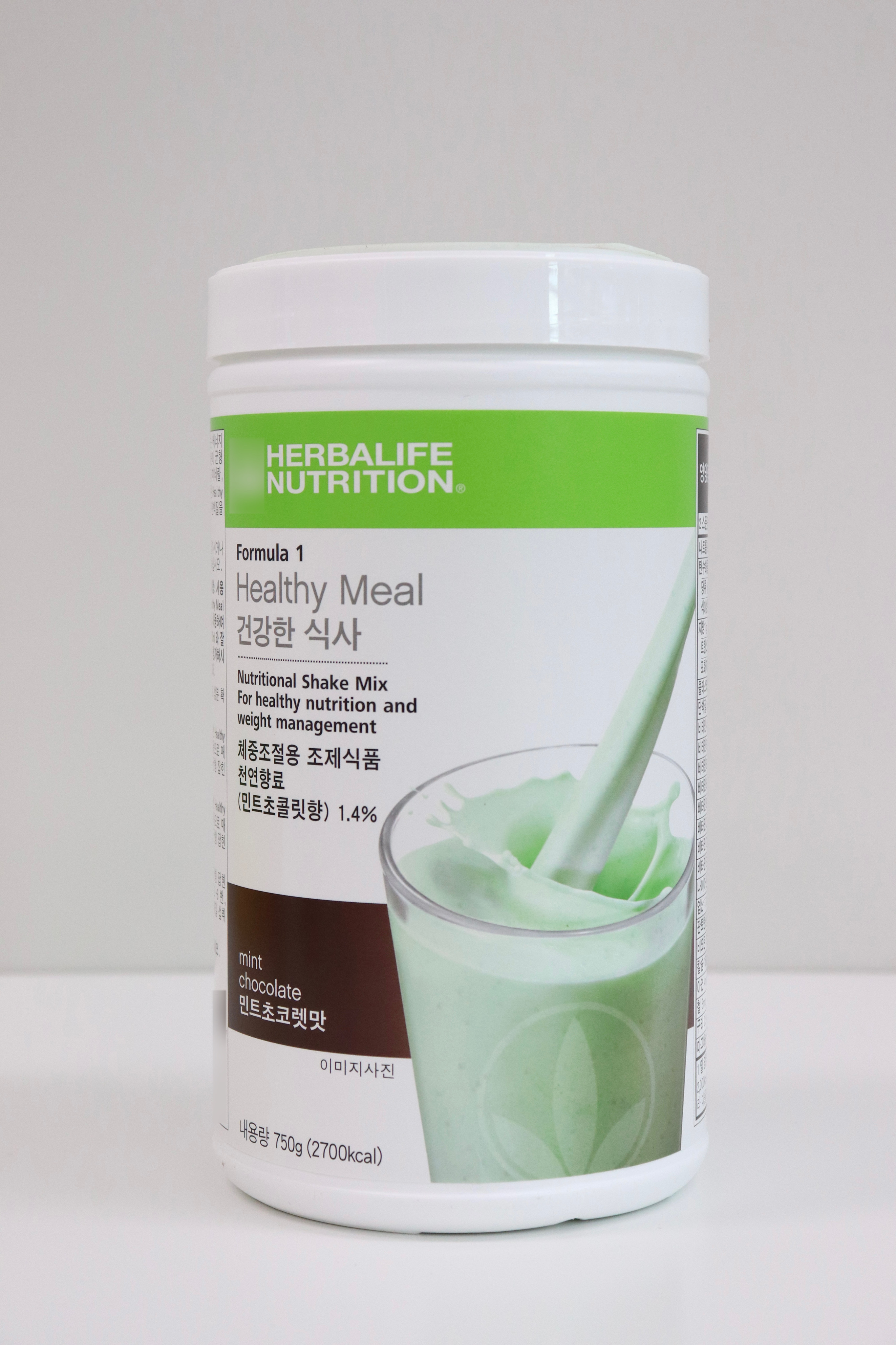 허벌라이프 단백질 쉐이크 식사대용 <b>민트</b>초코렛맛 750g