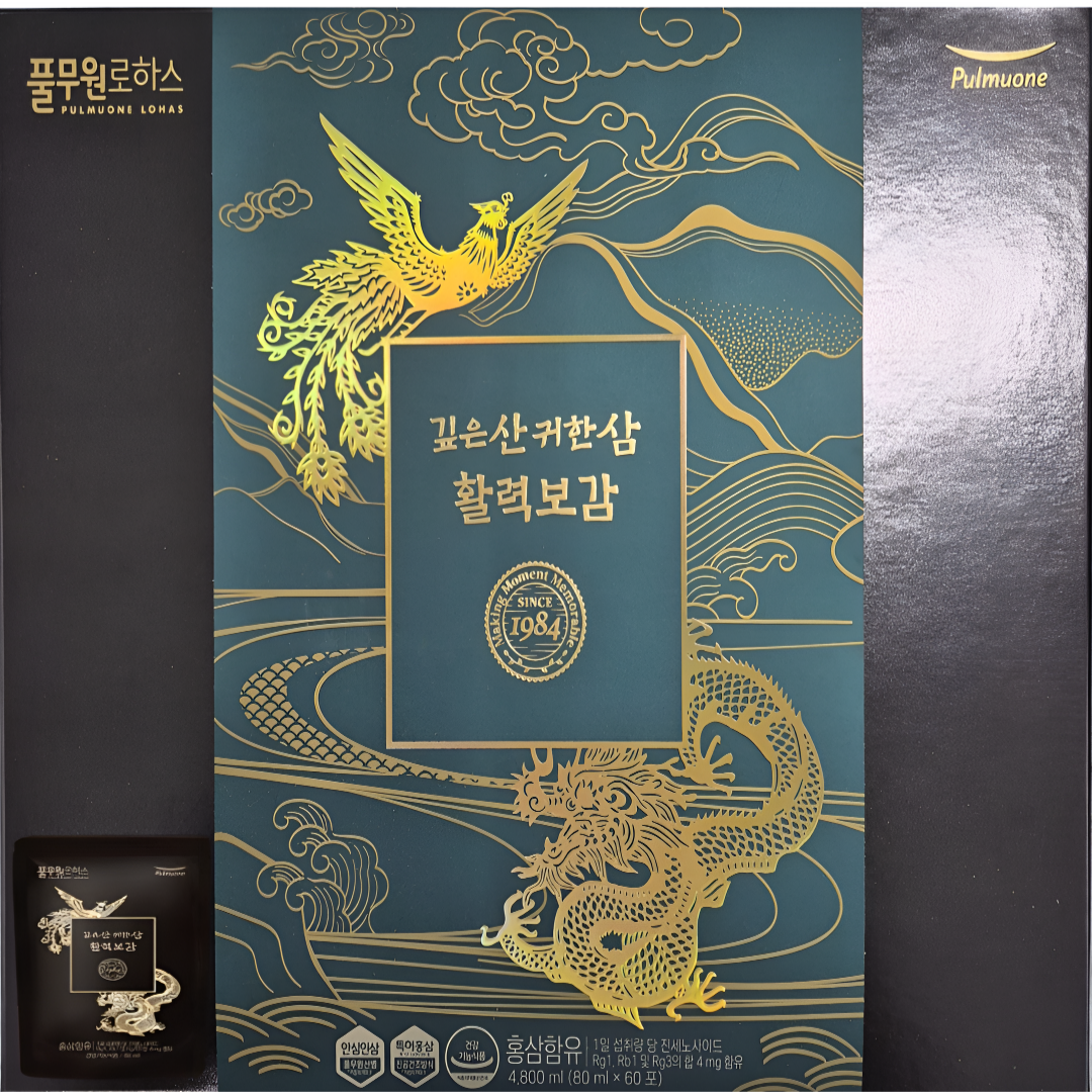비바글로리 <b>풀무원로하스</b> 깊은산귀한삼 활력보감(2개월분)+10포 추가증정