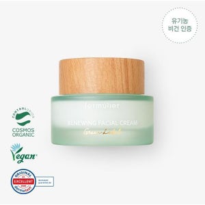 포뮬리에 리뉴잉 페이셜 크림 50g 유기농 비건 (핸드크림50ml 추가)
