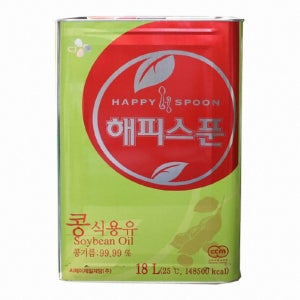 CJ 해피스푼 콩식용유 18L