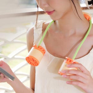 애니버디즈 휴대용 목선풍기 어린이 넥밴드 넥풍기