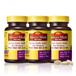 네이처메이드 액티브 데일리 멀티 포 우먼 120정, 3개