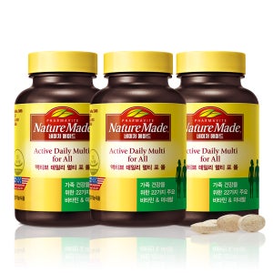 네이처메이드 액티브 데일리 멀티 포 올 180캡슐, 3개