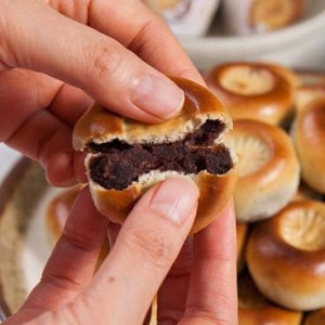 경주 먹거리 맛집 찰 보리 팥 빵 32g 20개