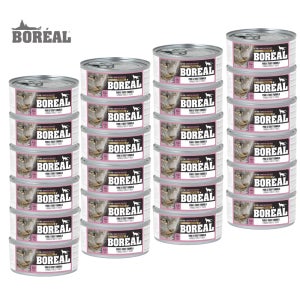 보레알 캣 고양이 그레인프리 주식캔 습식사료 돼기고기송어, 156g, 24개