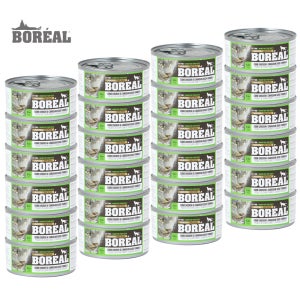 보레알 캣 고양이 그레인프리 주식캔 습식사료 치킨오리, 156g, 24개