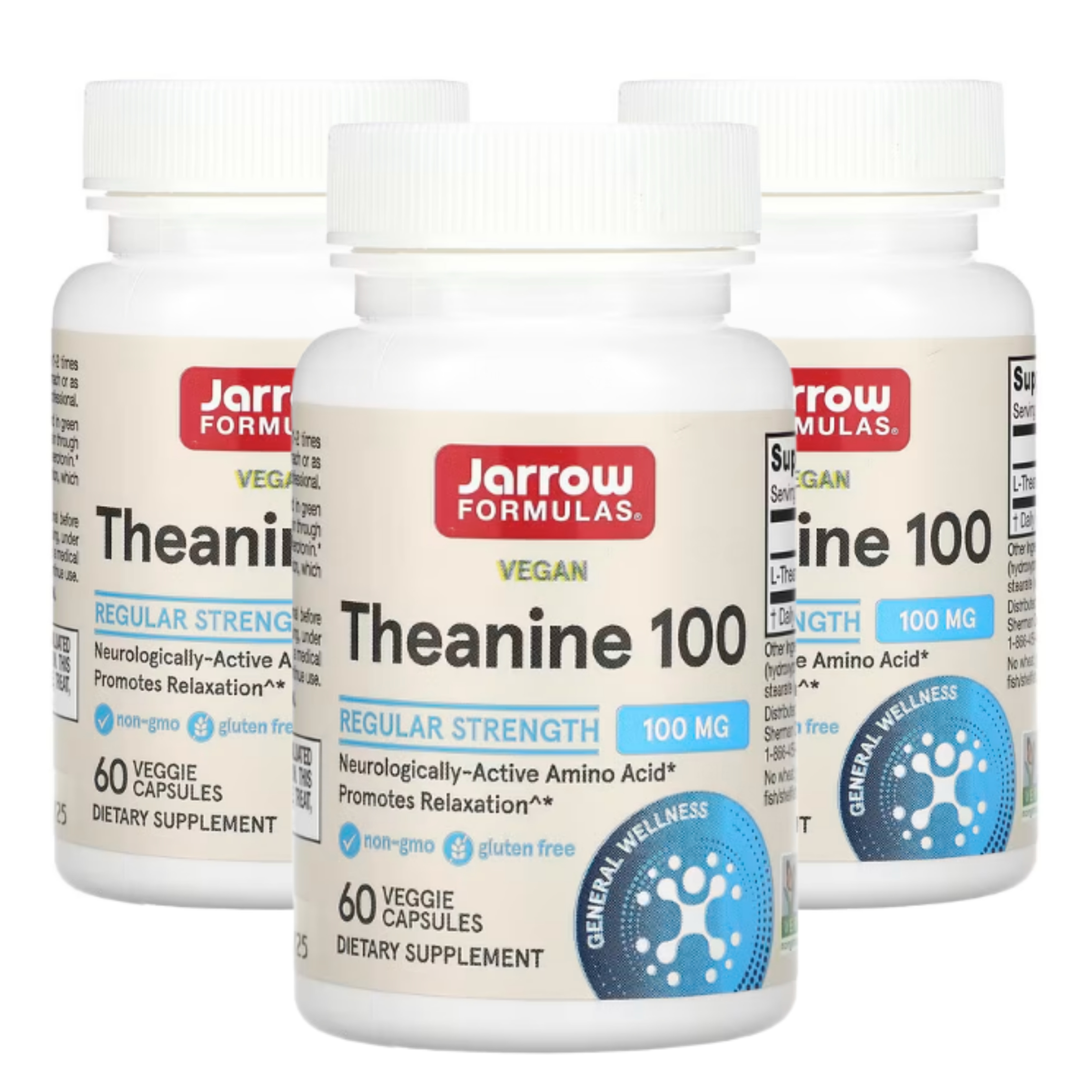 [2+1] 자로우 <b>테아닌</b> 100mg 60 베지캡슐 재로우 포뮬러스 <b>Theanine</b>