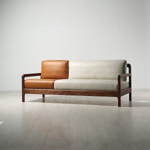 하이엔드 월넛 원목 가죽 소파 WS-501