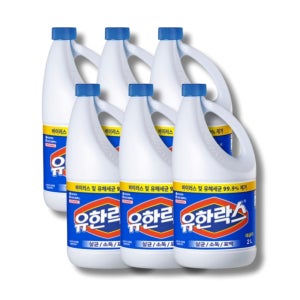 유한락스 2L x 6개 레귤러 락스 욕실세정제 살균소독제