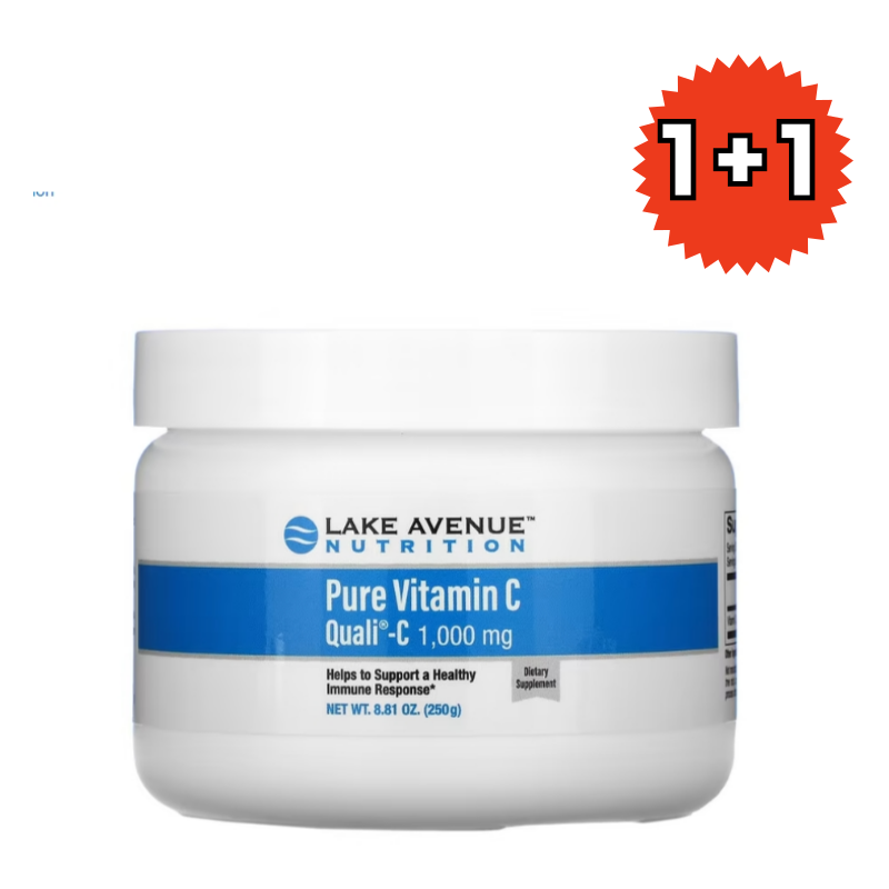 1+1 레이크 애비뉴 <b>퓨어 비타민</b><b>C 파우더 1000mg</b> 250g