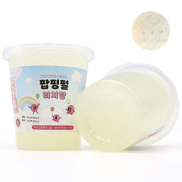 몰여와 팝핑보바 팝핑펄 리치 907g 음료 토핑 펄 3종