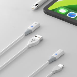애플펜슬 1세대 충전 라이트닝 케이블 1M USB-A C 8핀 케이블 LED 충전표시