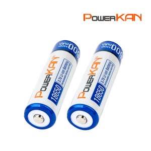 파워칸 18650 건전지 2개입 1개 리튬 이온 고성능 캠핑 드론
