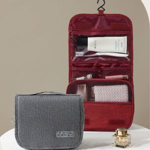 여행용 파우치 세면백 방수 압축 화장품 정리 세트 3종