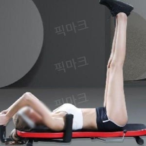 수평 거꾸리 요추 가정용 견인기 스트레칭 허리 운동기구 헬스