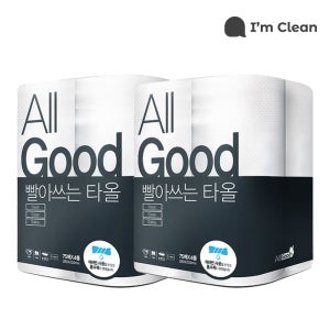 1+1 빨아쓰는 키친 타올 행주 올굿 75매 4롤