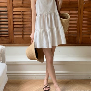 [당일출고]엔젤리스 나시 미니원피스 썸머 휴양지 바캉스룩 비치원피스 빅사이즈