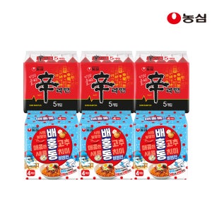 농심 신라면 15입+배홍동비빔면 12입