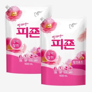 피죤 섬유유연제 핑크로즈 1.6L+1.6L