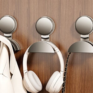 무타공 헤드셋 헤드폰 거치대 걸이 홀더 밀크화이