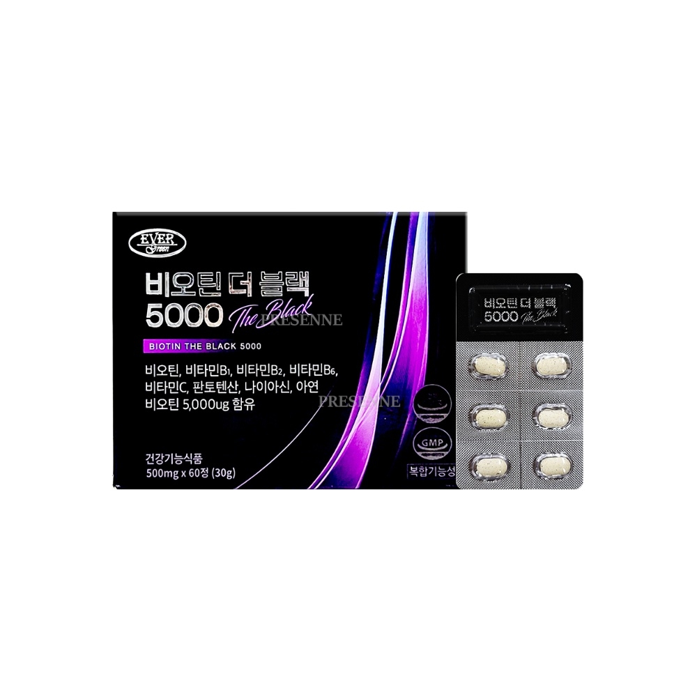 비오틴 5000ug 30종부원료 피곤한사람 식생활불규칙 60정