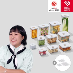 [N단독] 이수지의 로이첸 아이바큠 국내산 진공밀폐용기 베스트 패키지 11종세트