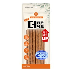 몬스터키친 고기 더 담은 육포 강아지 부드러운 져키 연어, 100g, 1개
