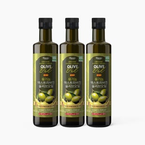 퍼니트 이상우 유기농 엑스트라버진 올리브오일 올리브유 피쿠알 250ml, 3개