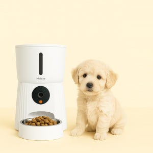 모이쯔 반려동물 청결한 자동급식기 카메라 녹음 및 사진 촬영 호출녹음 가능
