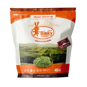 빙키 블루마운틴 티모시 토끼 기니피그 친칠라 건초 사료 먹이 용품 1.36kg 48oz
