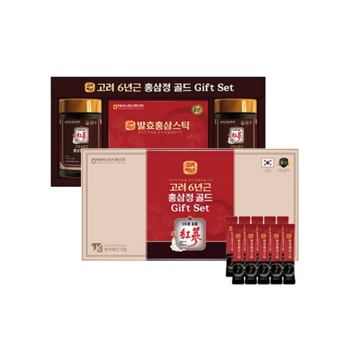 더존건강 고려 6년근 <b>홍삼정 홍삼</b>스틱 골드 선물세트