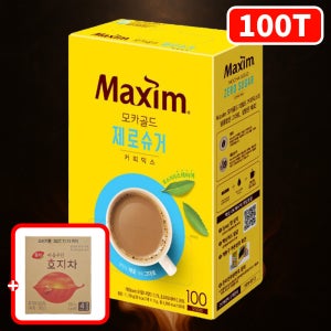 맥심 모카골드 제로슈거 100T+호지차4T선물