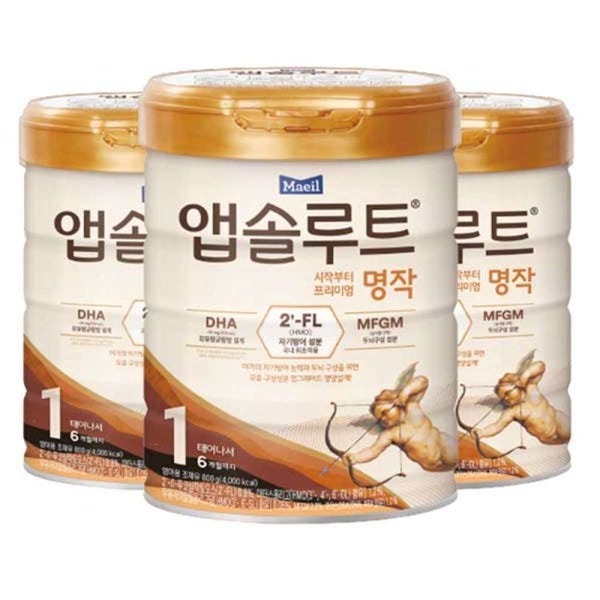 앱솔루트 명작 분유 1단계 800g 3개