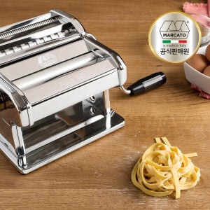 마카토 아틀라스 실버 150 파스타 가정용 파스타 만두피 생면기계 제면기 + 제면틀 세트