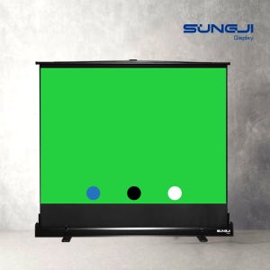 유압식 크로마키 스크린 4색상 촬영 방송 유튜브용 이동형 배경천