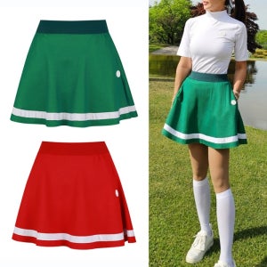 SNP골프 여성 라인 포인트 플레어 골프 스커트