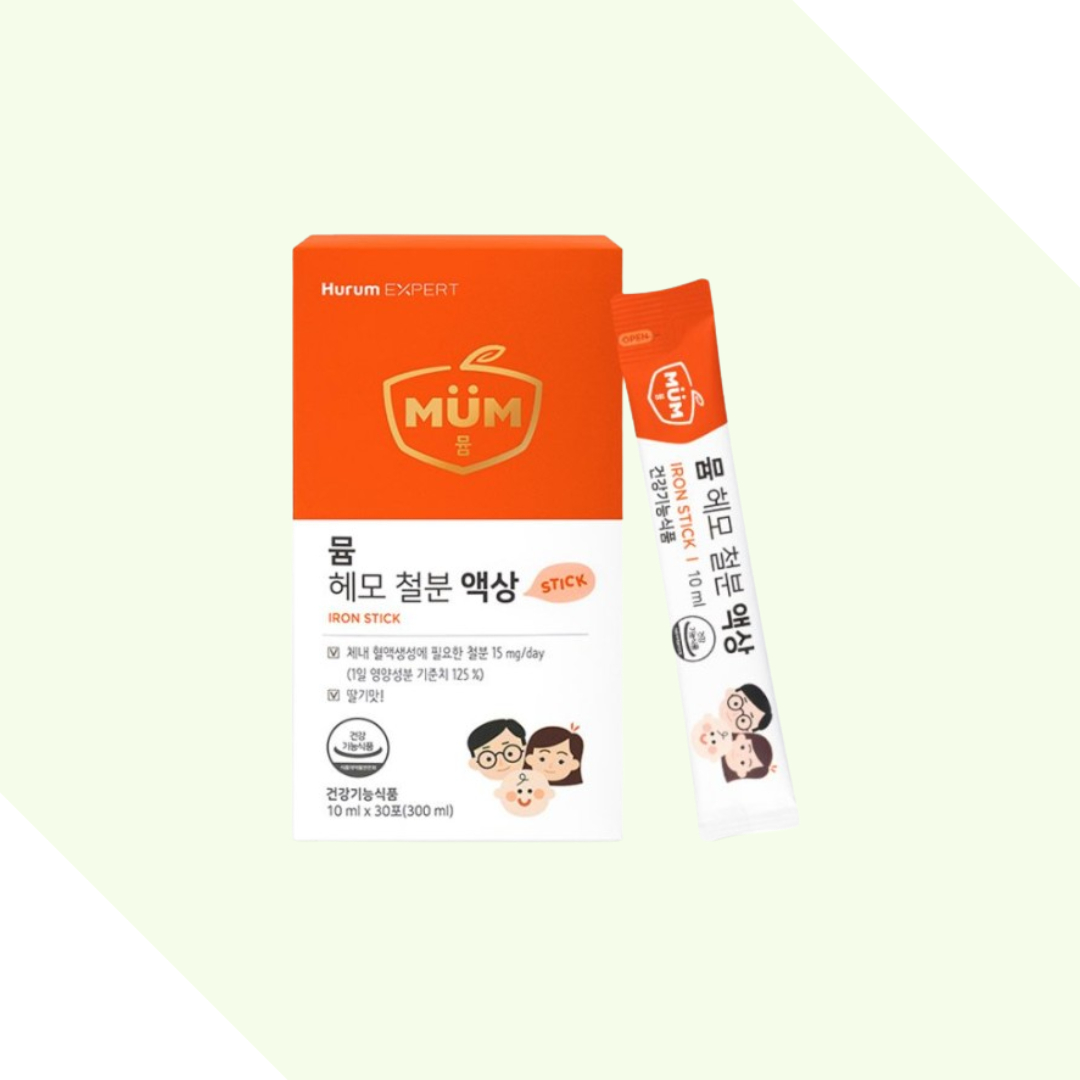 <b>휴럼</b> 뮴 헤모 철분 액상 스틱 10ml x 30포 4개