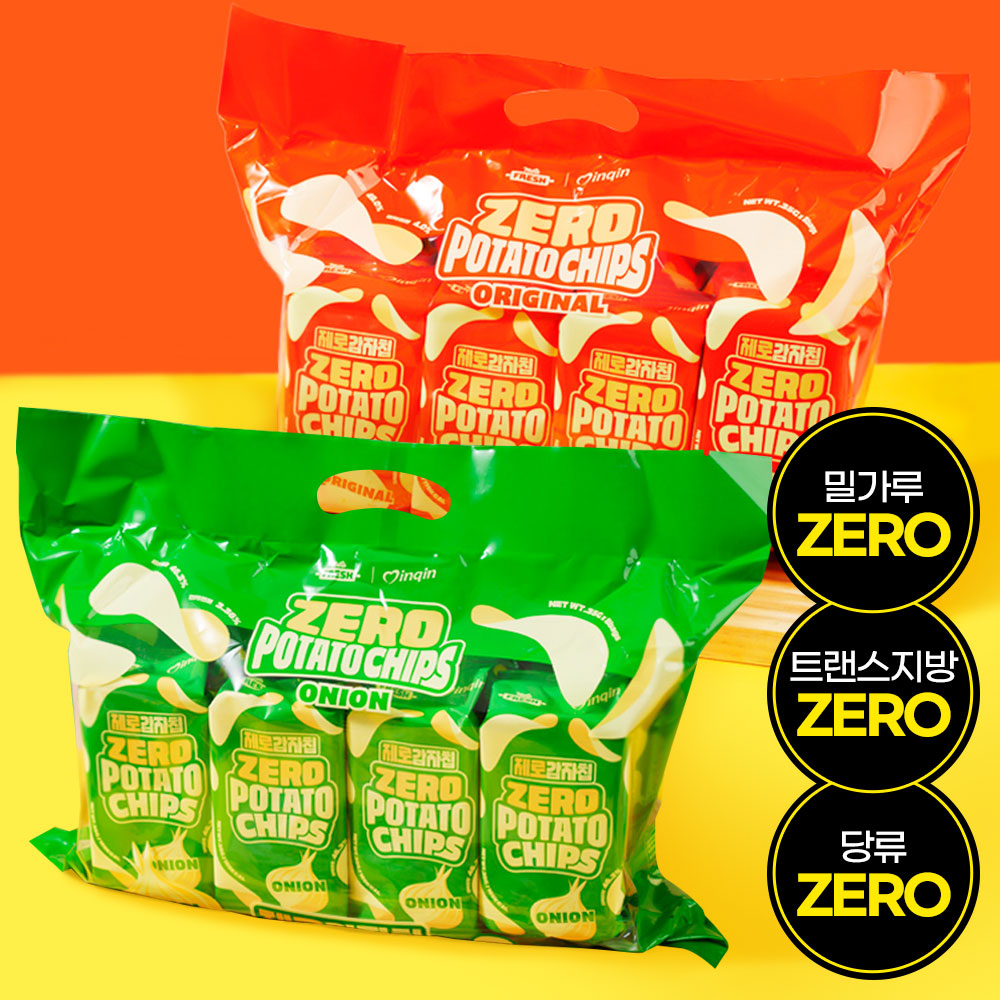 메타프레쉬 제로 감자칩 오리지날/어니언 35gx8봉 글루텐프리 다이어트간식 대용량 감자과자