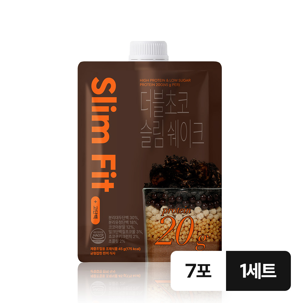 익스트림 식사대용 단백질 다이어트 슬림 쉐이크 초코맛, 7포, 1개